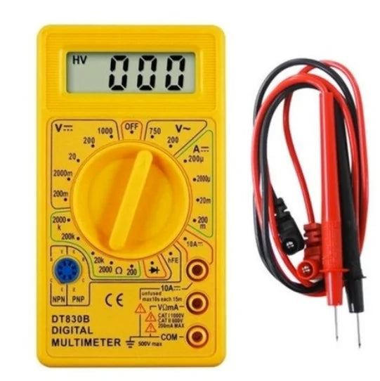 Multímetro Digital Profissional Portátil – Precisão e Versatilidade para Todos os Testes Elétricos!