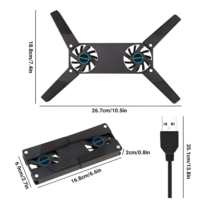 Notebook Base Support With Ventilating Cooler