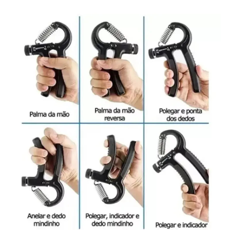 Hand Grip Cuff Flexor com Mola Ajustável para Mãos e Antebraço