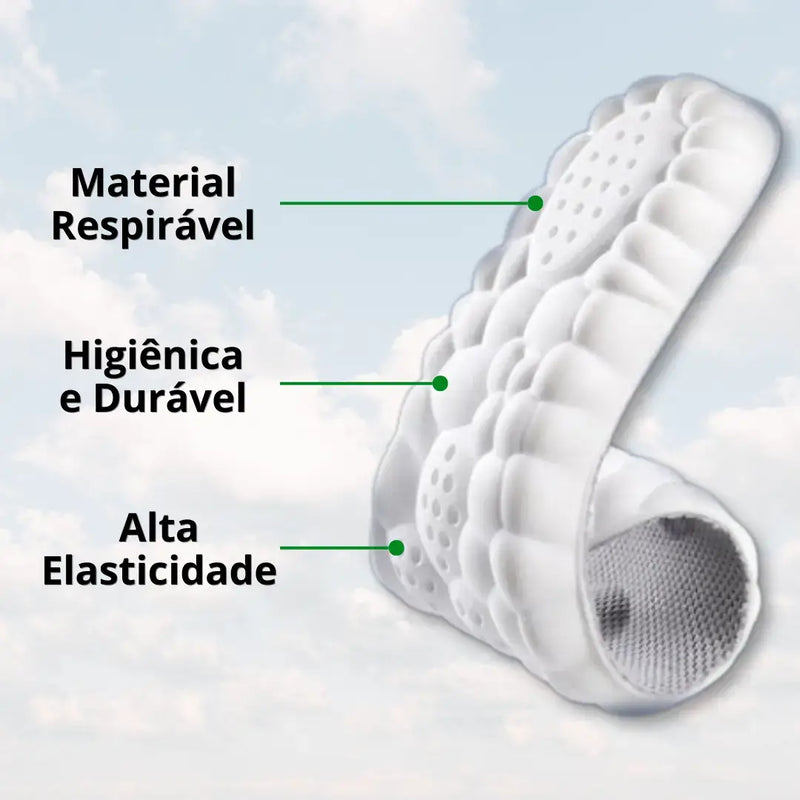 Palmilha Ortopédica 4D FootFlex® Anti Impacto [Últimas Unidades]