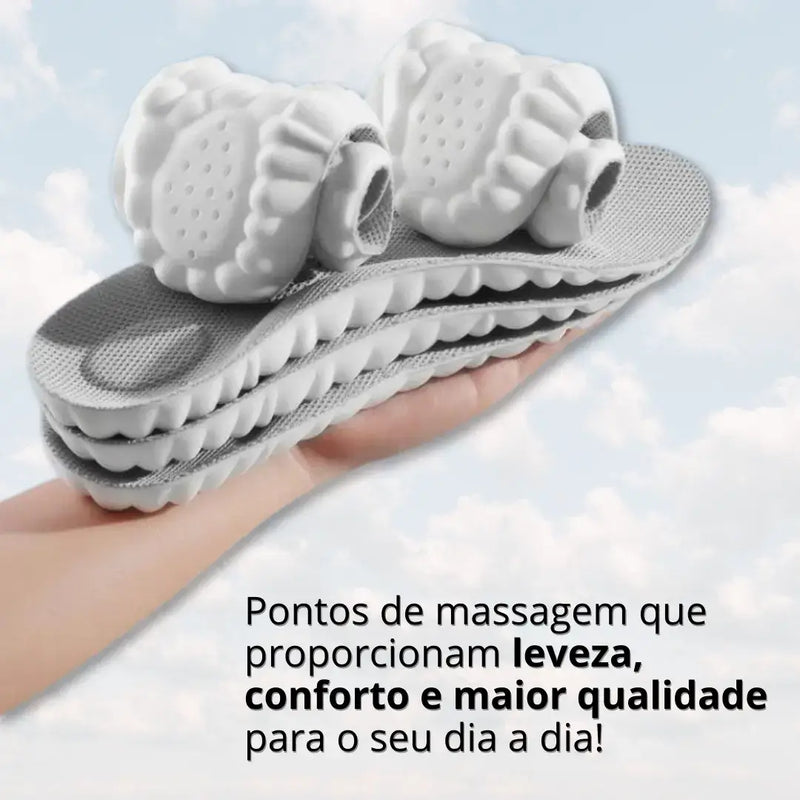 Palmilha Ortopédica 4D FootFlex® Anti Impacto [Últimas Unidades]