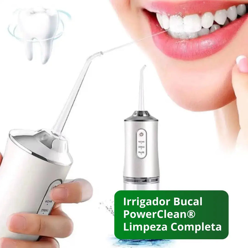 Irrigador Bucal PowerClean® - Limpeza Completa [60% OFF]