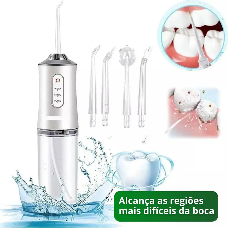 Irrigador Bucal PowerClean® - Limpeza Completa [60% OFF]