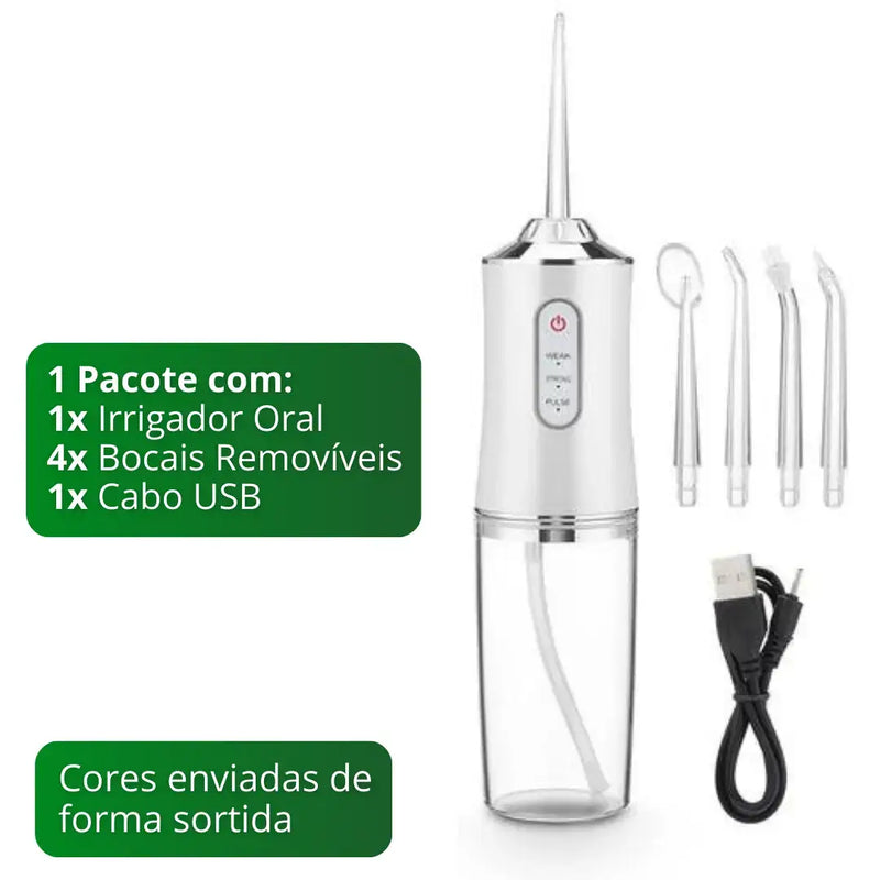 Irrigador Bucal PowerClean® - Limpeza Completa [60% OFF]