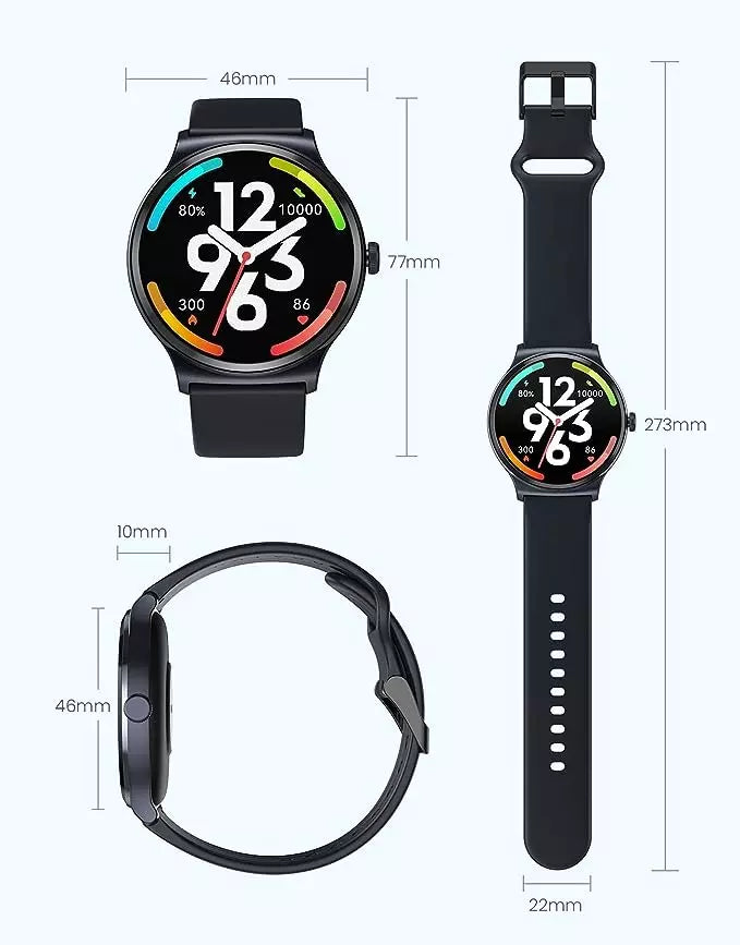 Smartwatch Xiaomi Haylou Solar Lite A Prova Dagua - Azul