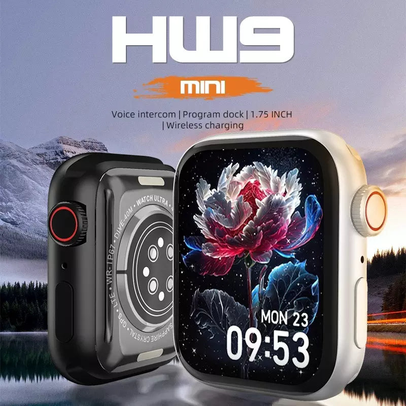 Smartwatch Hw9 Mini 41mm Serie 9 Com Pulseira Extra NFC - Lançamento