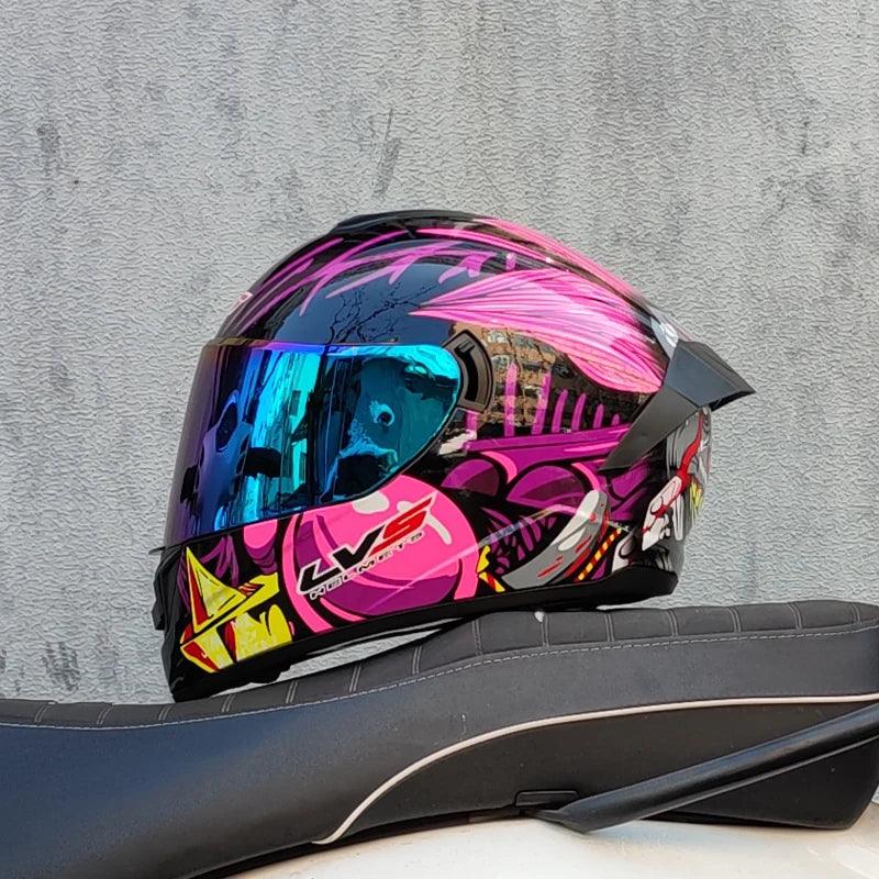 Capacete de Moto Full Face com Viseira Dupla – Proteção Completa e Conforto Quente para o Inverno