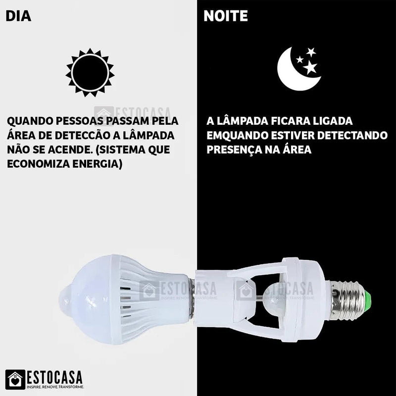 E27 P/Photocell Ample Socket Presence Sensor