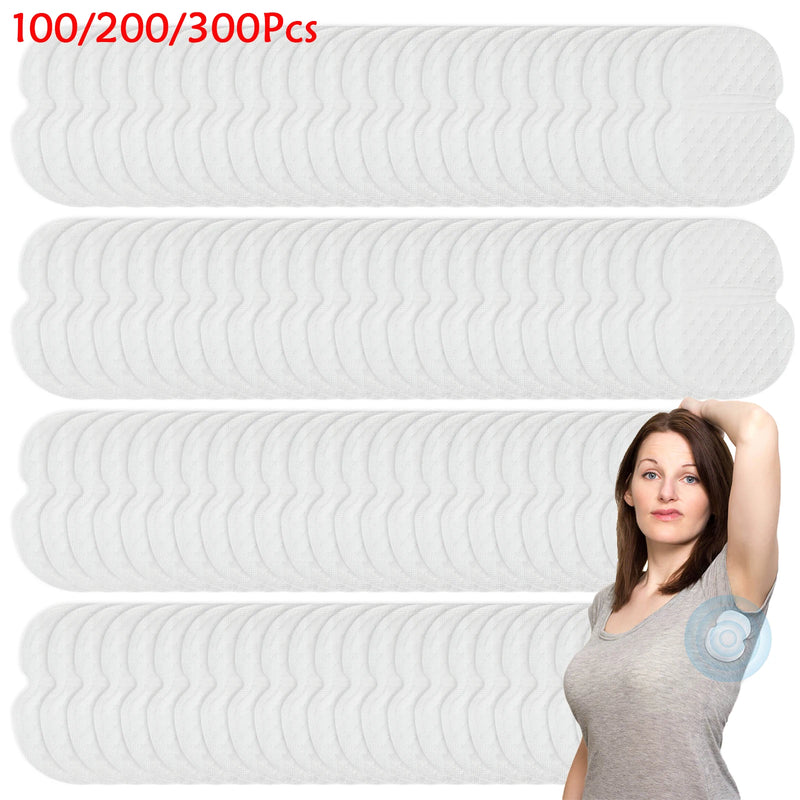 100/300Pcs Almofadas Descartáveis para Axilas Antissuor Absorventes Transpirantes de Verão Desodorantes Não Tecido Respirável Ultra-finas