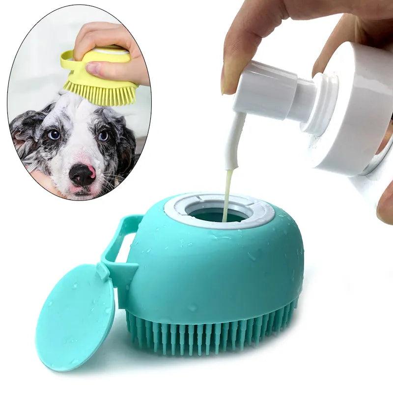 Luvas de Massagem para Banho de Pets: Escova de Silicone Segura e Confortável para Cães e Gatos