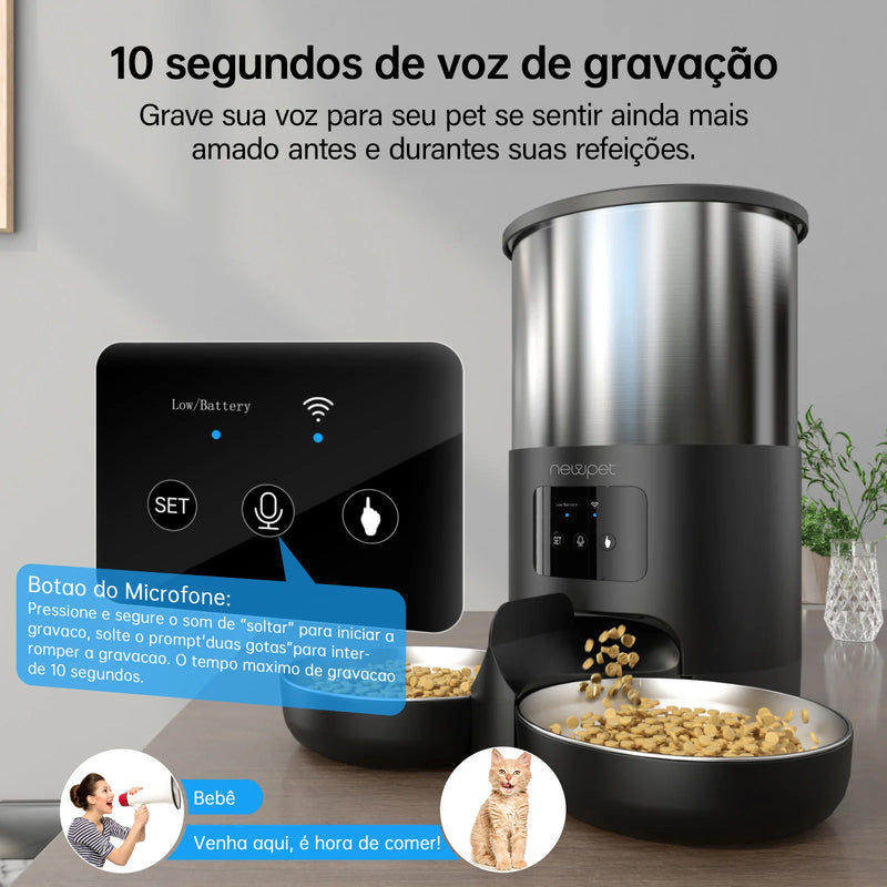 Dispensador inteligente de comida para pets  WiFi