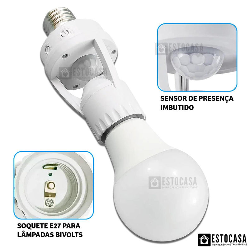 E27 P/Photocell Ample Socket Presence Sensor