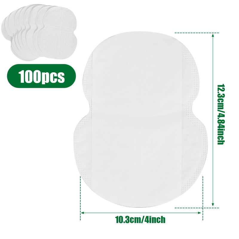 100/300Pcs Almofadas Descartáveis para Axilas Antissuor Absorventes Transpirantes de Verão Desodorantes Não Tecido Respirável Ultra-finas