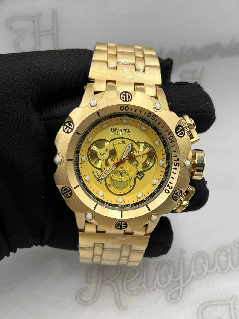 Relógio Masculino Invicta Venom Hybrid - Dourado