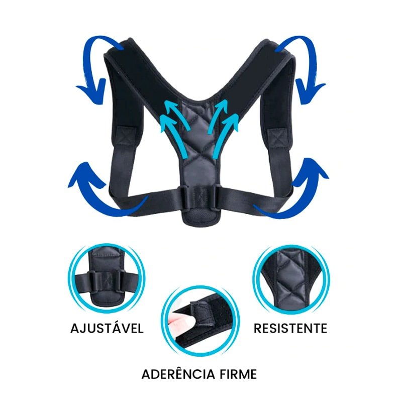 Corretor Postural Ortopédico Unisex Ajustável