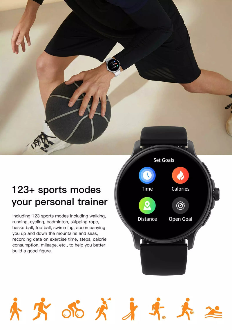 Smartwatch Peje ZW08 A Prova D'água Ameled Pulseira Extra